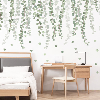 Sticker Giấy Dán Tường Decal Dán tường Mẫu Hoa Lá Cực Xinh ZH002