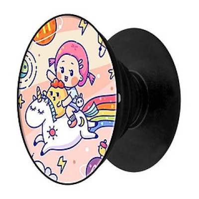 Popsocket in hình dành cho điện thoại mẫu Cô Gái Cưỡi Ngựa