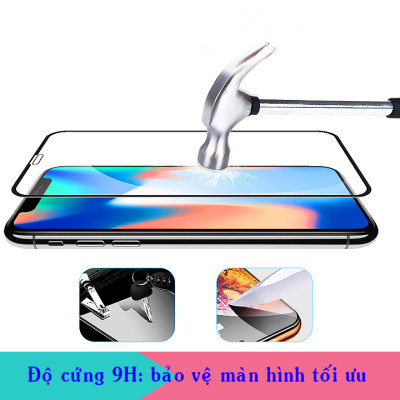 Miếng Dán Kính Cường Lực cho Samsung Galaxy A50S - Full màn hình - Màu Đen - Hàng Chính Hãng