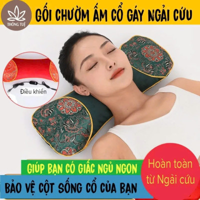 Gối Điện Ngải Cứu Thảo Dược Làm NóngMassage – Xua Tan Đau Mỏi Vai Gáy Cực Nhanh