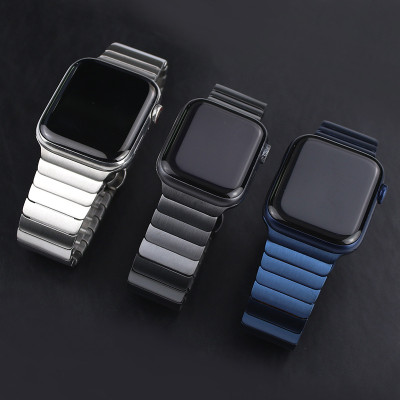 Dây Đeo Thép dành cho Apple Watch (Series 1-9)/ Apple Watch Ultra Kai Steel Link Band Size 49/ 45/ 44/ 42MM_ Hàng Chính Hãng 