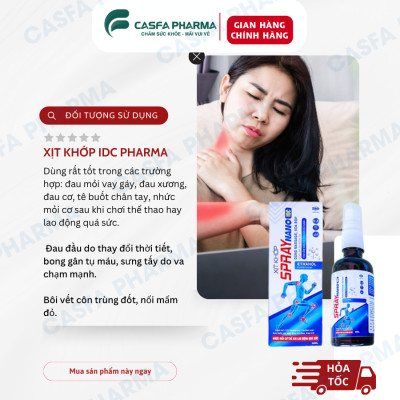 Xịt khớp SPRAY NANO IDC, hộp 50ml