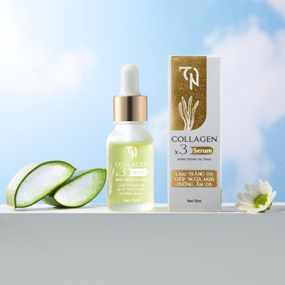 Serum Face Đông Trùng Hạ Thảo Collagen X3 Mỹ Phẩm Đông Anh Chính Hãng 15ml Serum Dưỡng Ẩm Giảm Mụn Làm Trắng Da