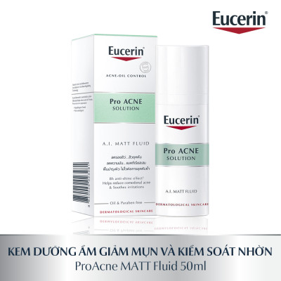 Kem dưỡng ẩm kiểm soát nhờn & giảm mụn Eucerin Matt Fluid 50ml