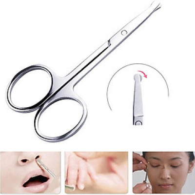 Kéo Cắt Tỉa Lông Mũi Đầu Tròn KM 604- Thép Không Gỉ Cao Cấp - Thiết Kế Nhỏ - Gọn - Nhẹ - An toàn