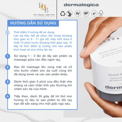 Kem gel phục hồi làn da khô SOUND SLEEP COCOON của Dermalogica - Dolly Beauty