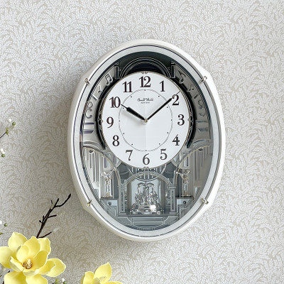 Đồng hồ Rhythm Magic Motion 4MH435WR03 Kt 38.9 x 49.9 x 10.8cm, Dùng PIN