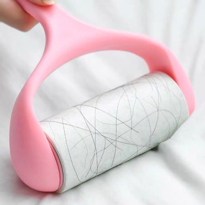 Cây lăn bụi kèm 6 lõi lăn thay thế -  Lăn bụi ga đệm, quần áo nhiều màu sắc.