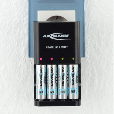 Bộ sạc Pin ANSMANN POWERLINE 4 Smart - Hàng Nhập Khẩu