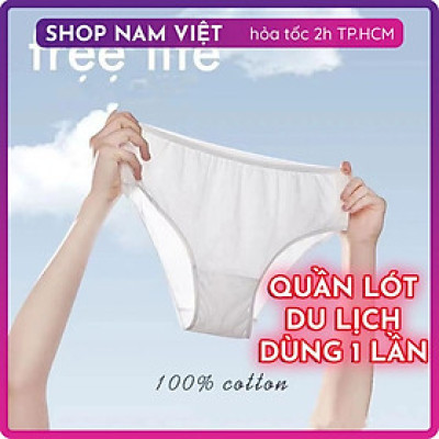 (Set 3 cái) Quần Lót Cotton Dùng Một Lần Cho Du Lịch
