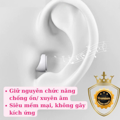 Bộ Núm Silicone Thay Thế Dành Cho Tai Nghe Airpods Pro Size M Chuẩn - Hàng Nhập Khẩu