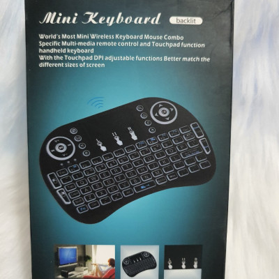 Bàn phím Wireless mini UKB500- Bàn phím không dây mini keyboard kiêm chuột cảm ứng đa năng wireless - Hàng chính hãng