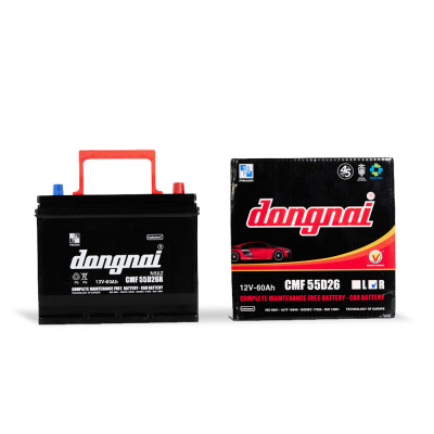 Ắc quy khô miễn bảo dưỡng Đồng Nai CMF 55D26R | 12V - 60Ah