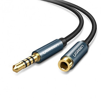 Cáp nối dài loa Ugreen 40673 Hàng chính hãng dài 1m hỗ trợ mic 