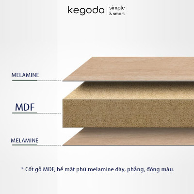 Kệ Sách Gỗ 3 Tầng Đơn Giản Thương Hiệu KEGODA KGD23