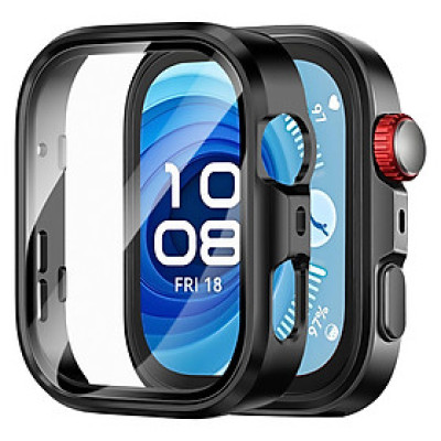 Ốp Case PC Mặt Kính Cường Lực chống va đập cho Huawei Watch Fit 4 / Huawei Watch Fit 4 Pro - Hàng Chính Hãng