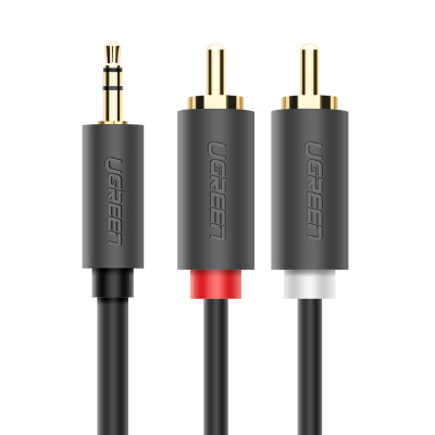 Dây chuyển đổi 3.5mm ra 2RCA (HOA SEN) Dài 3m UGREEN AV102 10512 - Hàng chính hãng