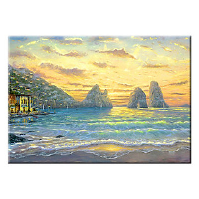 Tranh Treo Tường BÌNH MINH RỰC RỠ Q6D8 - 34 (35 x 50 cm) Thế Giới Tranh Đẹp