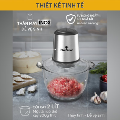 Máy Xay Thịt 2 Lưỡi Kép BlueStone CHB-5145 (2 Lít) - Hàng chính hãng