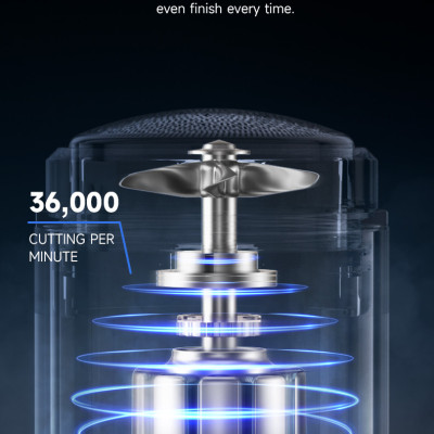 Máy cạo râu bỏ túi Mini Enchen Z3 pocket shaver nhỏ và tiện bảo quản, lưỡi 6 cánh dễ làm sạch - Hàng chính hãng