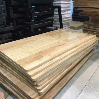 Mặt bàn gỗ cao su đủ kích cỡ tiêu chuẩn AB dày 18mm, phủ keo 2 mặt