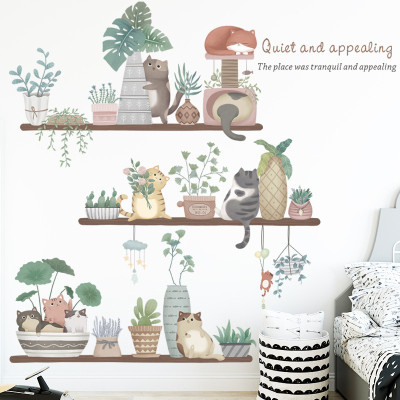 Sticker Giấy Dán Tường Decal Dán tường Mẫu Hoa Lá Cực Xinh ZH0032