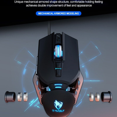  Chuột Gaming T-Wolf G530 Led USB - Hàng Chính Hãng