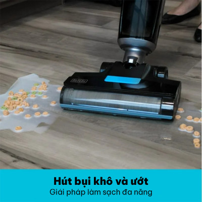 Máy hút bụi không dây lau sàn thông minh 5 chức năng Black+Decker BXUVXA02 -HÀNG CHÍNH HÃNG