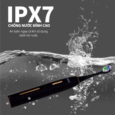 Bàn Chải Điện Lorca TA 9208TB Chải Sạch Mảng Bám, Chống Nước IPX7, Vệ Sinh An Toàn Răng Miệng, Hàng Chính Hãng Cao Cấp