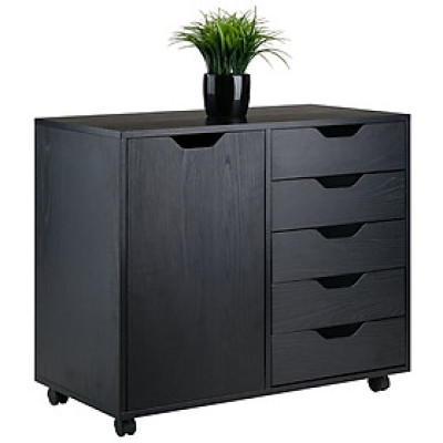Tủ Gỗ Cabinet Halifax 5 Ngăn Kéo Có Bánh Xe Thương Hiệu SIB Decor KG80