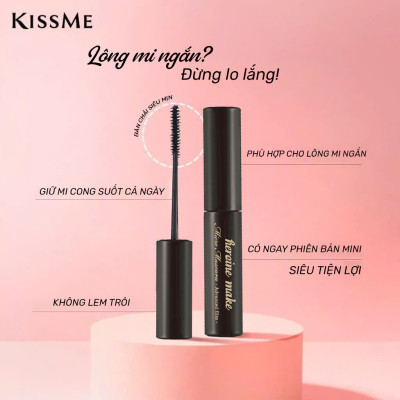 Mascara Làm Tơi Mi Không Trôi Kissme Heroine Make 1.8G ( Bản Mini )