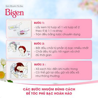 Thuốc nhuộm dưỡng tóc phủ bạc thảo dược Bigen Nhập Khẩu 100% Nhật Bản Speedy Color Cream 80ml dạng kem 