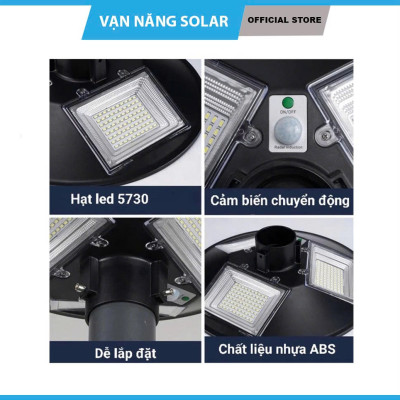 Đèn năng lượng mặt trời hình đĩa bay UFO treo tràn nhà