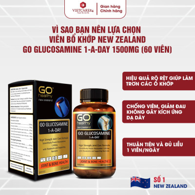 Bộ Sản Phẩm Bổ Tim, Bổ Xương Khớp New Zealand: Bổ Tim Nutri Co Q10 160g Hawthorn -30 Viên; Go Glucosamine 1-A-Day 1500mg