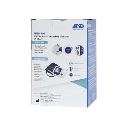 Máy Đo Huyết Áp Bắp Tay Cảnh Báo Đột Quỵ AND UA-767JP - made in Japan