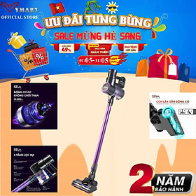 Máy Hút Bụi Cầm Tay SEKA SK-09MAX PLUS Nâng Cấp Toàn Diện, Hút Bụi Lau Sàn, Tự Động Làm Sạch Con Lăn - Hàng Chính Hãng