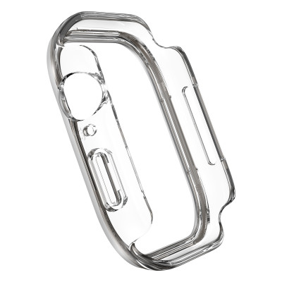 Ốp Case PC Trong Suốt Viền Màu cho Apple Watch Series 10 Size 42mm/46mm - Hàng Chính Hãng