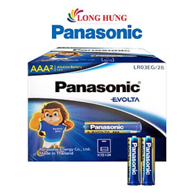 Hộp Pin kiềm Panasonic Alkaline Evolta AAA LR03EG/2B-V (24 viên) - Hàng chính hãng