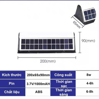 Đèn năng lượng mặt trời gắn tường