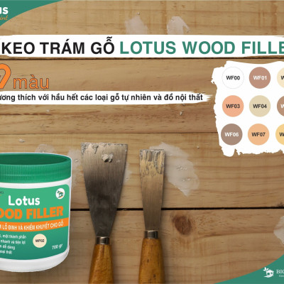 Bột trám lỗ đinh và khiếm khuyết cho gỗ CAO CẤP 