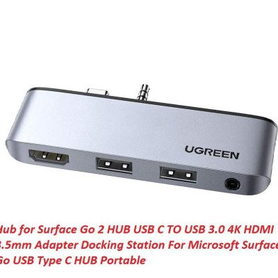 Ugreen UG80332CM349TK 4 trong 1 Sf go 1-2 màu xám bộ chuyển Usb type C ra 2 x usb A 3.0 hub + 4K HDMI + 3.5mm audio - HÀNG CHÍNH HÃNG