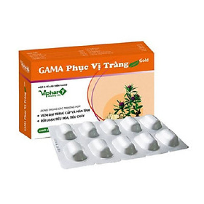 Viên  Đại Tràng GAMA PHỤC VỊ TRÀNG  Gold  Vinaphar - Hộp 30 Viên - Tăng Cường Tiêu Hóa