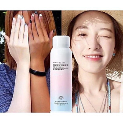 Sản phẩm dụng cụ  trang điểm làm đẹp sức khỏe -Xịt chống nắng , chống tia UV chai 150ml , bảo vệ cho cả mặt và toàn thân , giữ ẩm da ,chống thấm nước ,không nhờn ,bết dính không tắc nghẽn lỗ chân lông ,phù hợp với mọi loại da 
