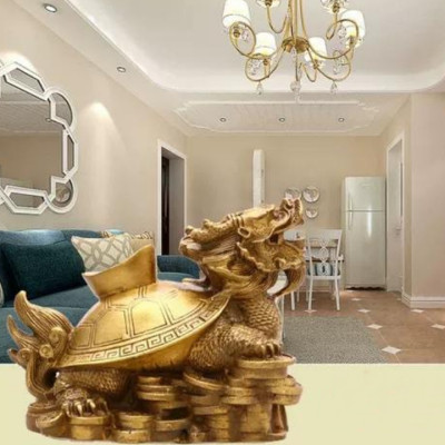 Tượng long quy rùa đầu rồng đồng phong thủy size to