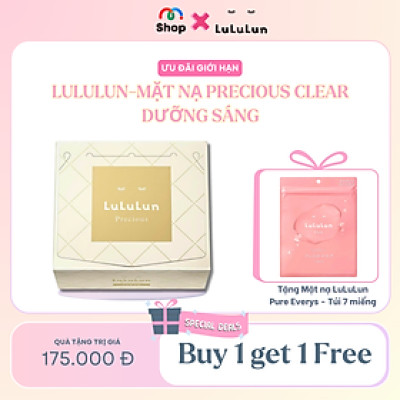 [MUA 1 TẶNG 1] Mặt nạ chống lão hóa LuLuLun Precious Clear - Hộp 32 miếng