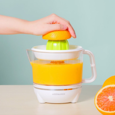 Máy Vắt Cam Lock&Lock 700ml màu trắng xanh EJJ231 - Hàng Chính Hãng, Xoay Ép 2 Chiều Cho Nhiều Nước Cam, Bảo Hành 24 Tháng - JoyMall