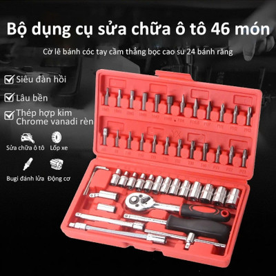 ĐÈN TRẦNBộ Dụng Cụ Mở Bulong Ốc Vít Đa Năng 46 Chi Tiết - Hàng Mới, Không Han Gỉ Loại Tốt