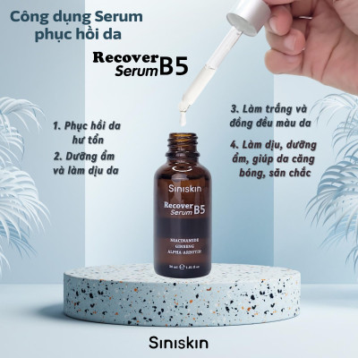 Serum Phục Hồi Da RECOVER B5 SERUM Siniskin 30ml - Hàng Chính Hãng