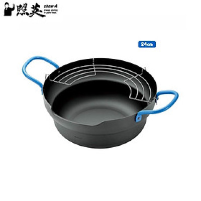 Nồi chiên dầu đáy từ kèm khay ráo dầu Show-A 20cm nội địa Nhật Bản
