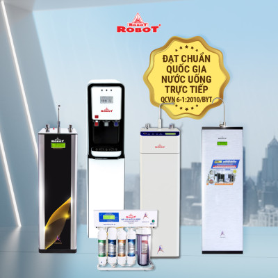 Máy Lọc Nước ROBOT CLASSY PRO 3410W-UR 2 Màng Lọc R.O + UF Màn Hình LCD - Hàng Chính Hãng